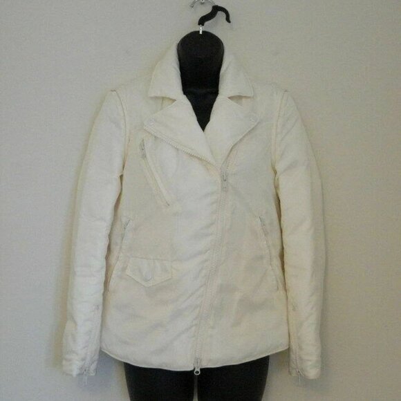 NWT 3.1 PHILLIP LIM Winter White Moto Jacket with Detachable Sleeves XS - Picture 1 of 7